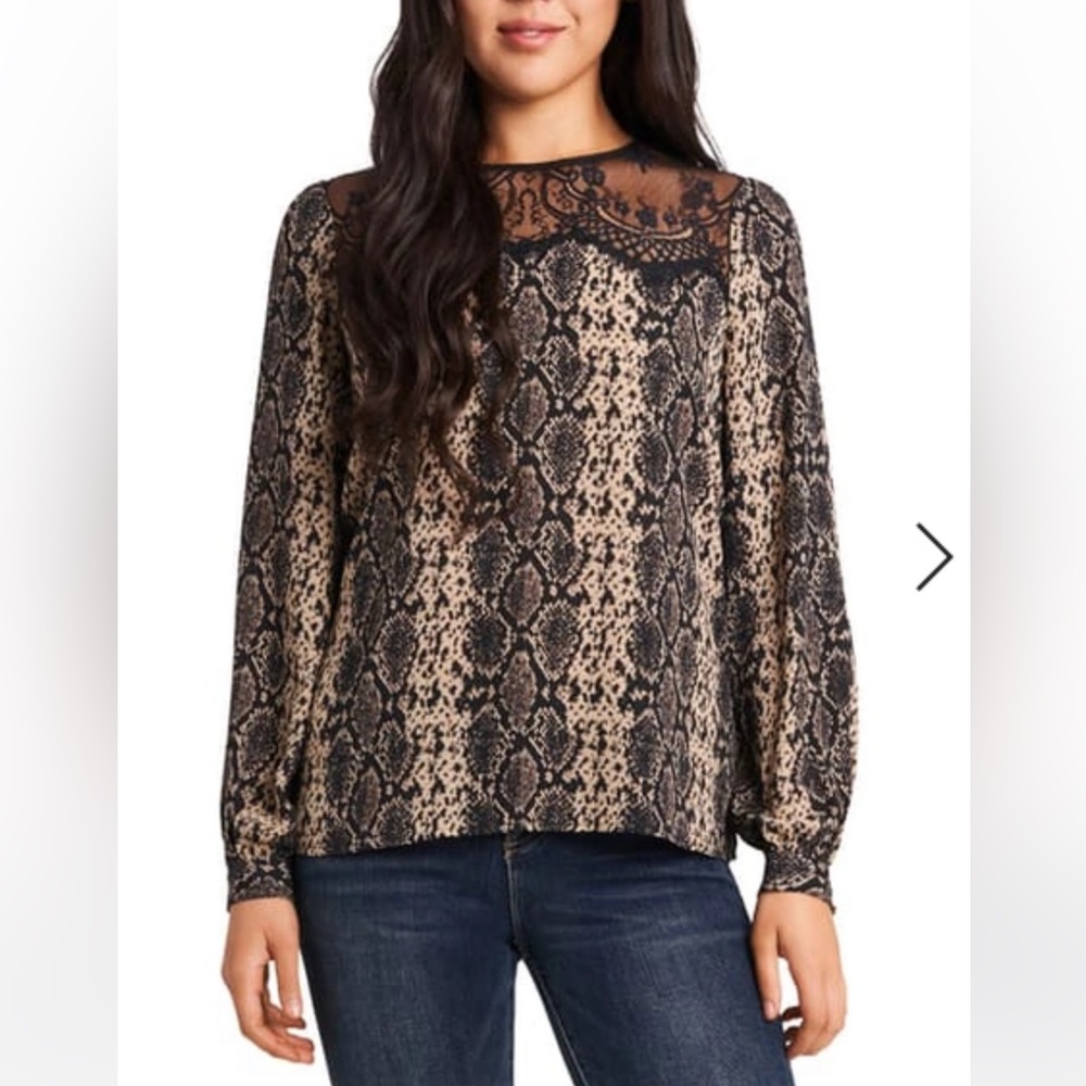 Vince Camuto snake blouse